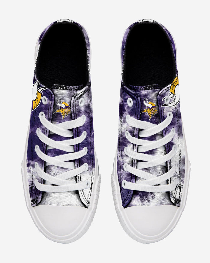 Minnesota Vikings Womens Low Top Tie-Dye Canvas Shoe FOCO - FOCO.com