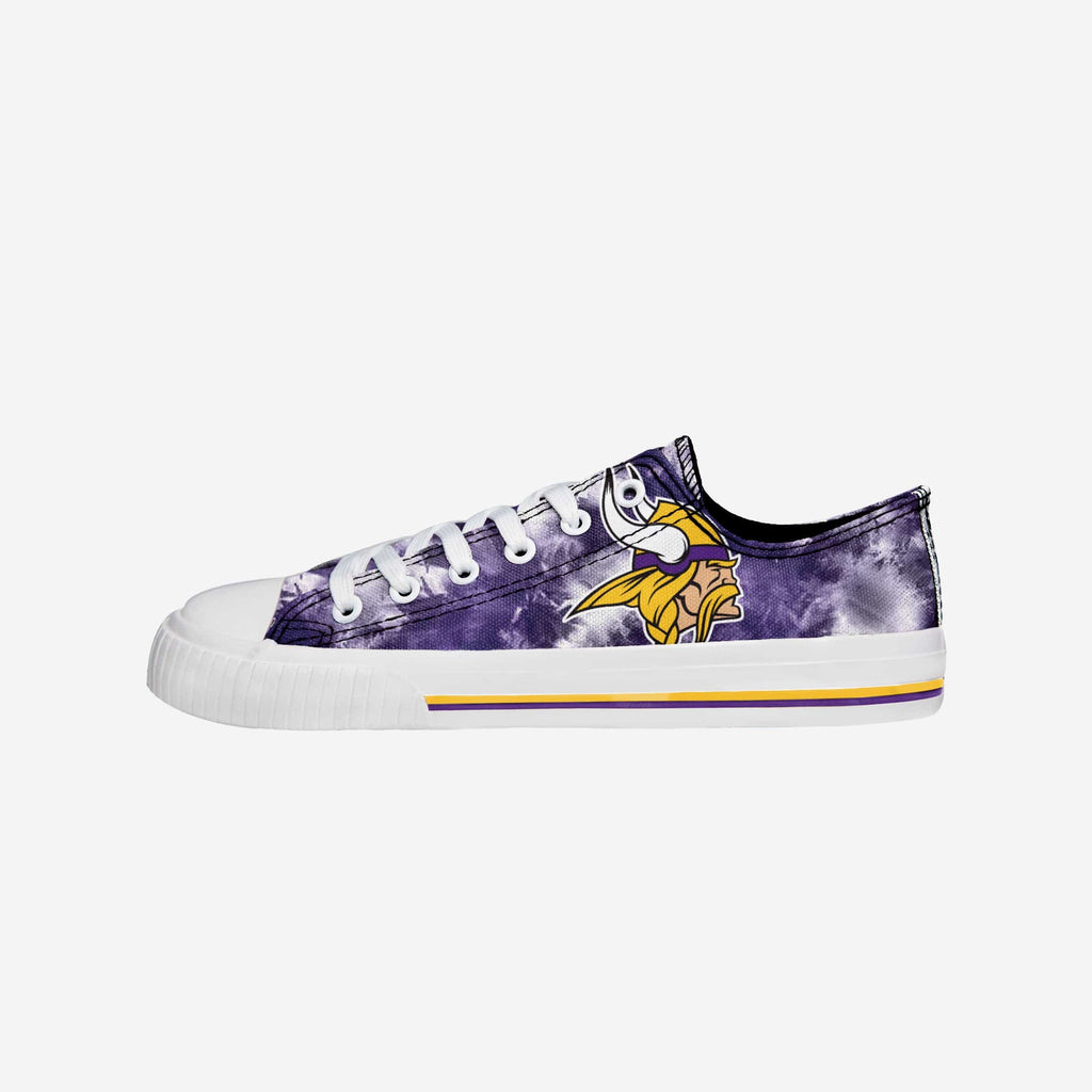 Minnesota Vikings Womens Low Top Tie-Dye Canvas Shoe FOCO 6 - FOCO.com