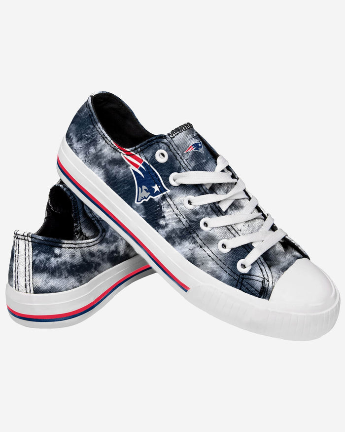 New England Patriots Womens Low Top Tie-Dye Canvas Shoe FOCO - FOCO.com