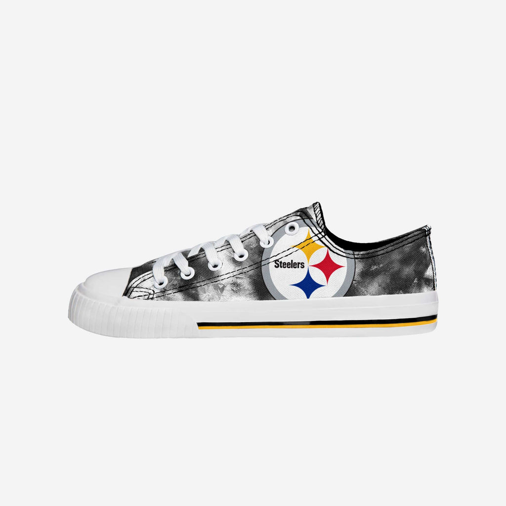 Pittsburgh Steelers Womens Low Top Tie-Dye Canvas Shoe FOCO 6 - FOCO.com