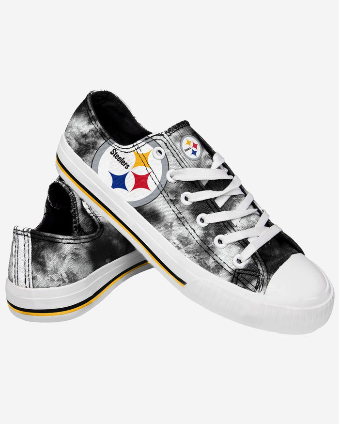 Pittsburgh Steelers Womens Low Top Tie-Dye Canvas Shoe FOCO - FOCO.com