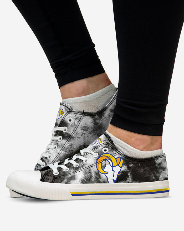 Los Angeles Rams Womens Low Top Tie-Dye Canvas Shoe FOCO - FOCO.com