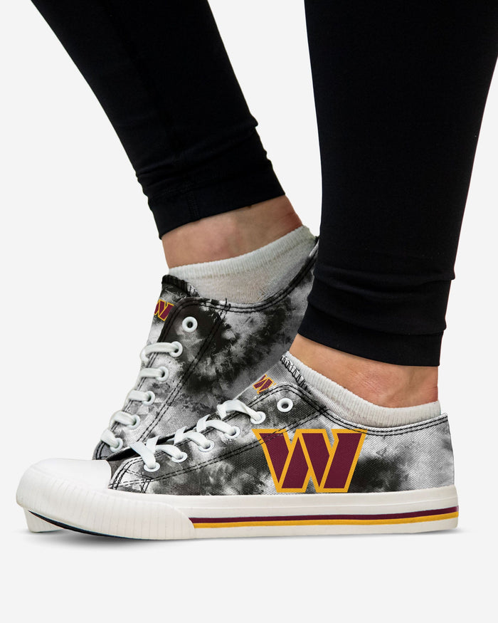 Washington Commanders Womens Low Top Tie-Dye Canvas Shoe FOCO - FOCO.com