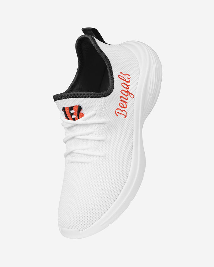 Cincinnati Bengals Womens Midsole White Sneakers FOCO - FOCO.com