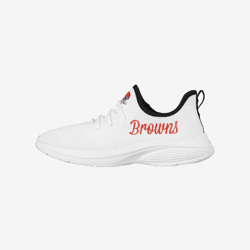 Cleveland Browns Womens Midsole White Sneakers FOCO 6 - FOCO.com