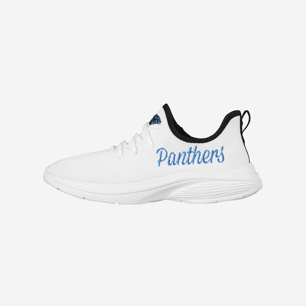 Carolina Panthers Womens Midsole White Sneakers FOCO 6 - FOCO.com