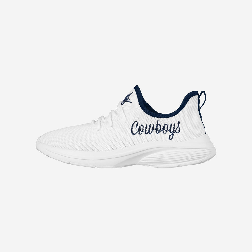 Dallas Cowboys Womens Midsole White Sneakers FOCO 6 - FOCO.com