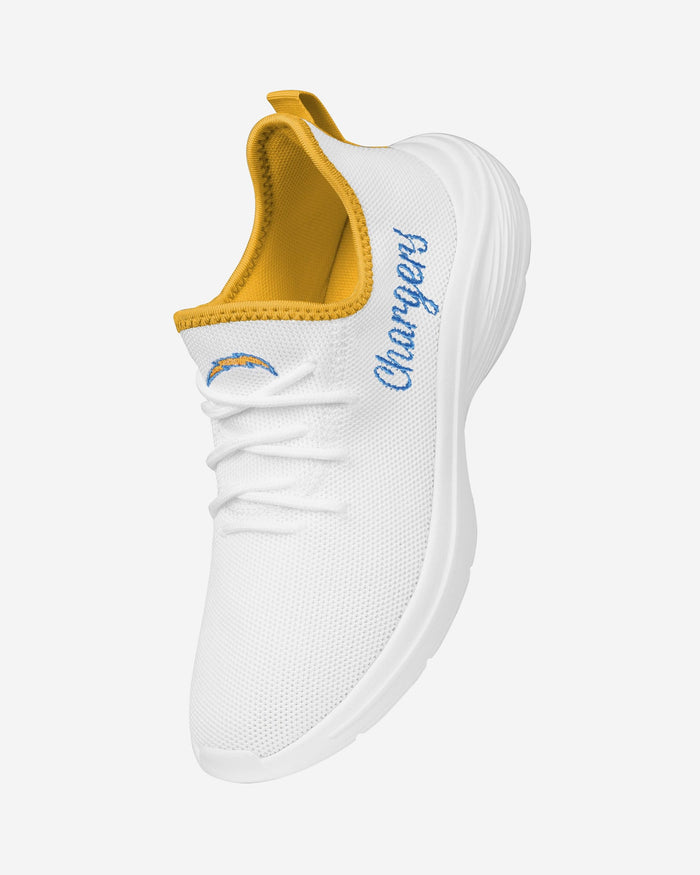 Los Angeles Chargers Womens Midsole White Sneakers FOCO - FOCO.com