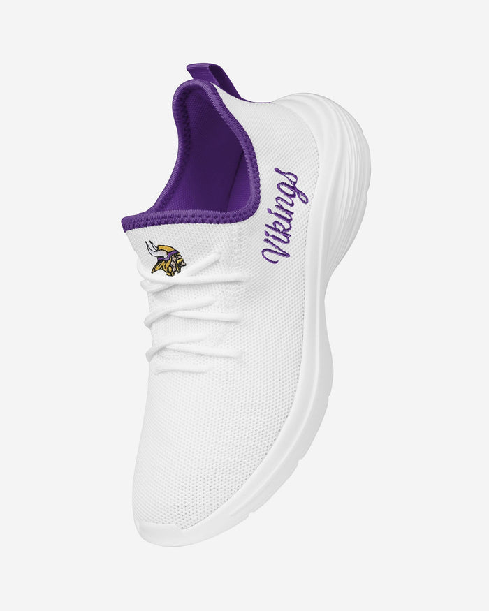 Minnesota Vikings Womens Midsole White Sneakers FOCO - FOCO.com