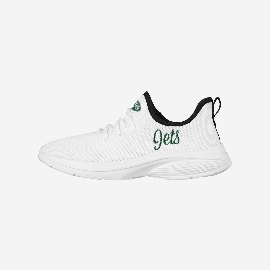 New York Jets Womens Midsole White Sneakers FOCO 6 - FOCO.com