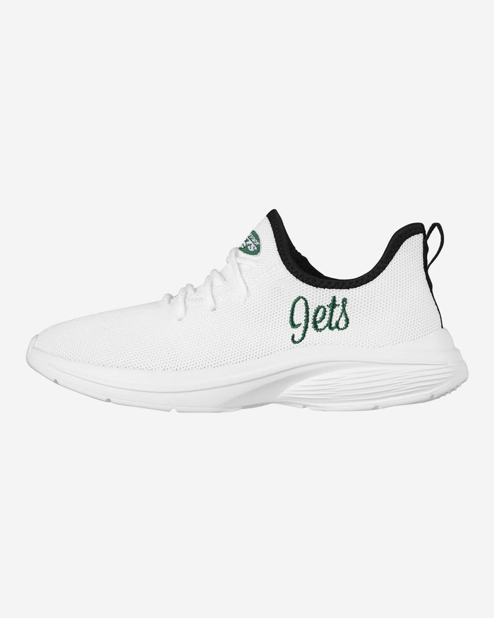 New York Jets Womens Midsole White Sneakers FOCO 6 - FOCO.com