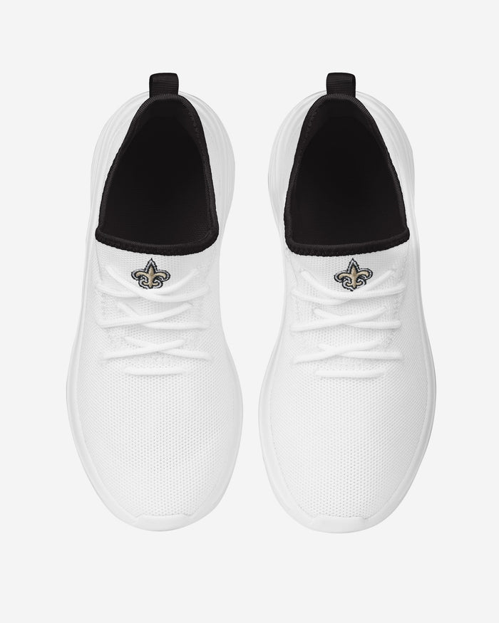 New Orleans Saints Womens Midsole White Sneakers FOCO - FOCO.com