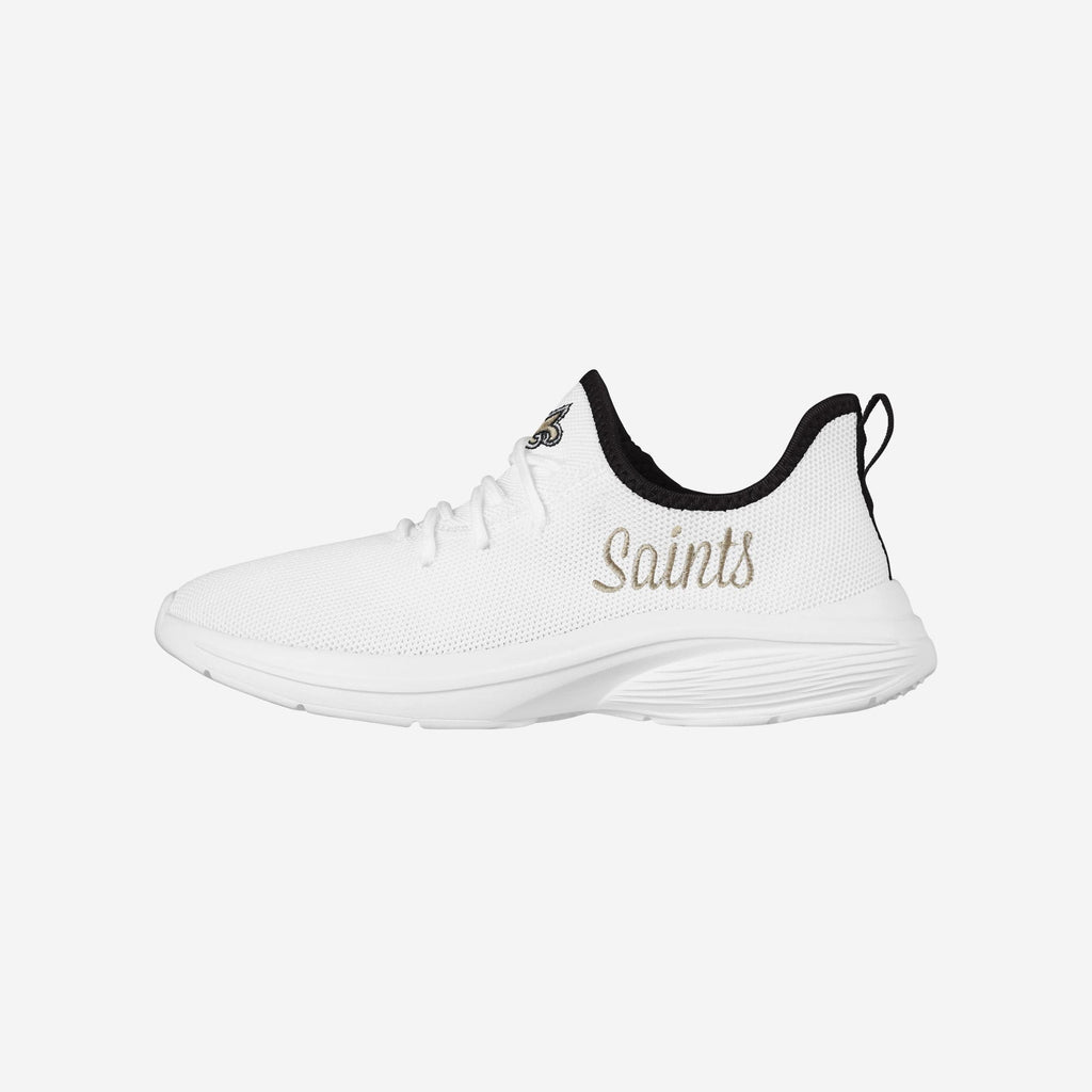 New Orleans Saints Womens Midsole White Sneakers FOCO 6 - FOCO.com