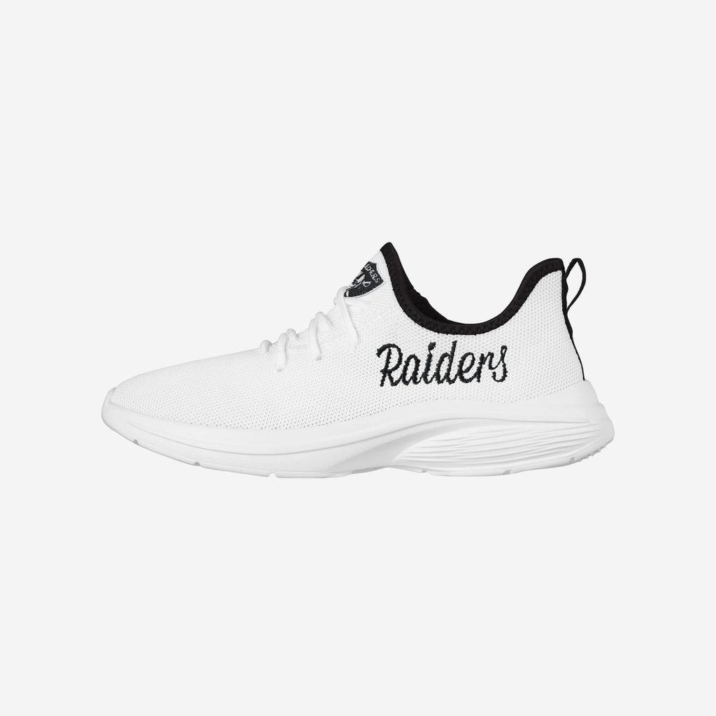 Las Vegas Raiders Womens Midsole White Sneakers FOCO 6 - FOCO.com