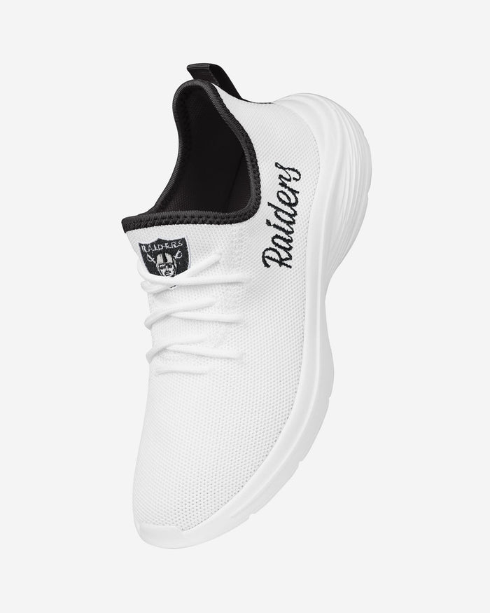 Las Vegas Raiders Womens Midsole White Sneakers FOCO - FOCO.com