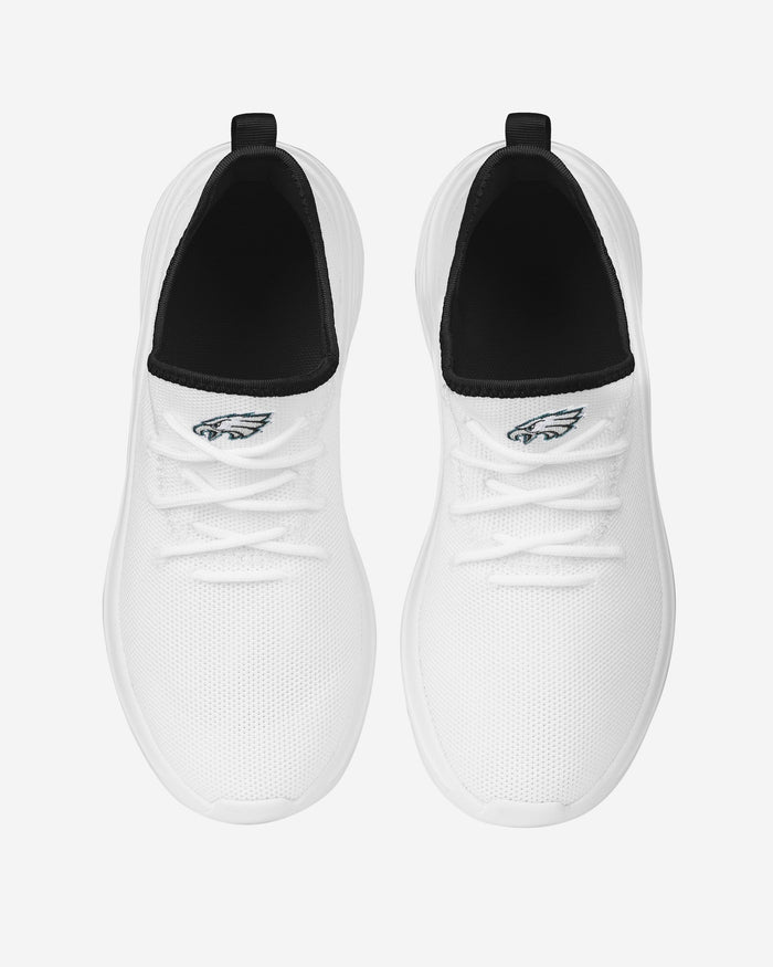 Philadelphia Eagles Womens Midsole White Sneakers FOCO - FOCO.com