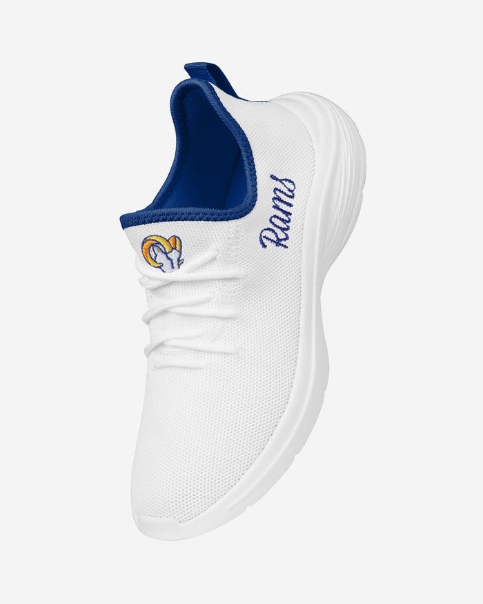 Los Angeles Rams Womens Midsole White Sneakers FOCO - FOCO.com