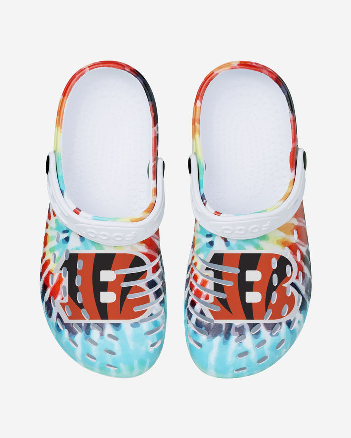 Cincinnati Bengals Womens Tie-Dye Clog With Strap FOCO - FOCO.com