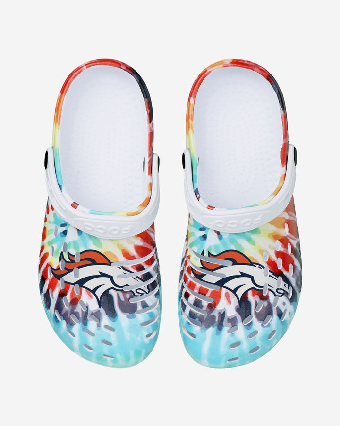 Denver Broncos Womens Tie-Dye Clog With Strap FOCO - FOCO.com