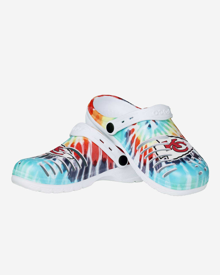 Kansas City Chiefs Womens Tie-Dye Clog With Strap FOCO - FOCO.com