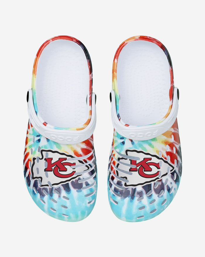 Kansas City Chiefs Womens Tie-Dye Clog With Strap FOCO - FOCO.com