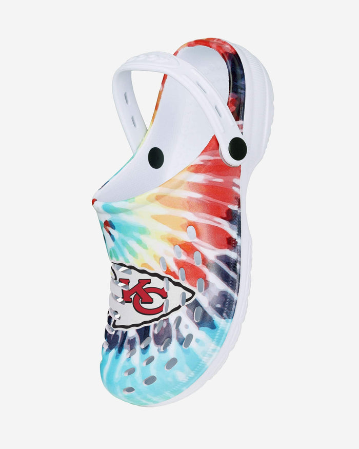 Kansas City Chiefs Womens Tie-Dye Clog With Strap FOCO - FOCO.com