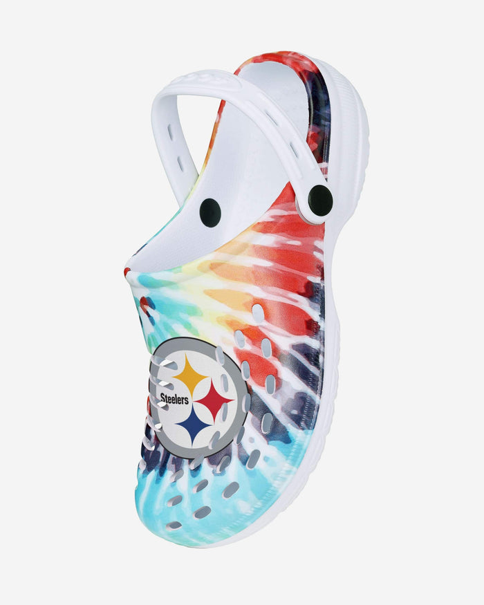 Pittsburgh Steelers Womens Tie-Dye Clog With Strap FOCO - FOCO.com