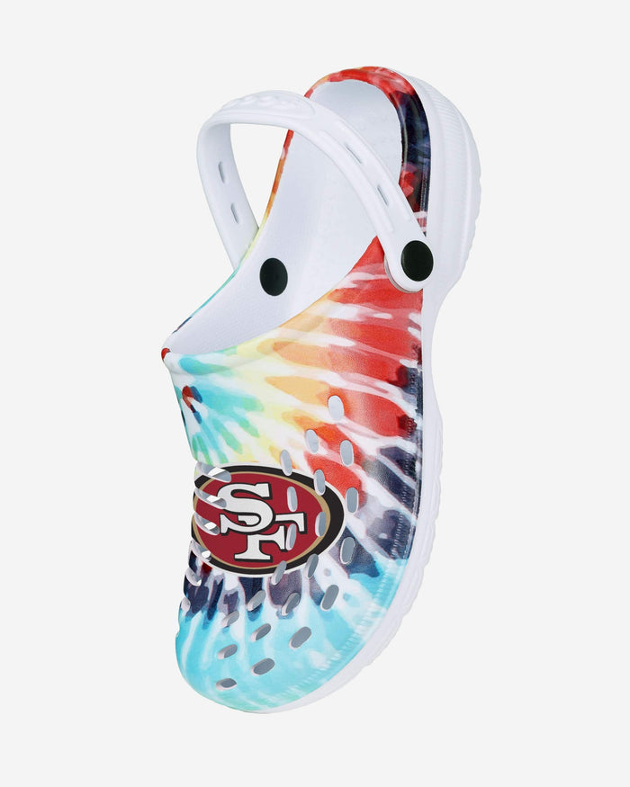 San Francisco 49ers Womens Tie-Dye Clog With Strap FOCO - FOCO.com