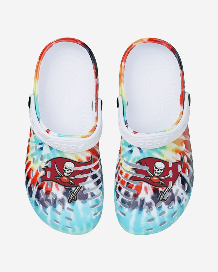 Tampa Bay Buccaneers Womens Tie-Dye Clog With Strap FOCO - FOCO.com