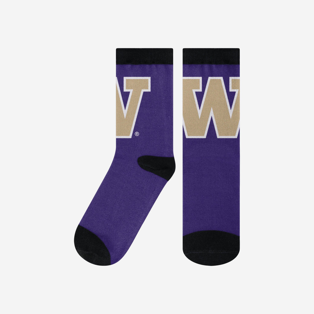 Washington Huskies Primetime Socks FOCO S/M - FOCO.com