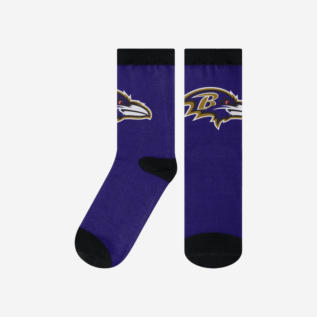 Baltimore Ravens Primetime Socks FOCO L/XL - FOCO.com