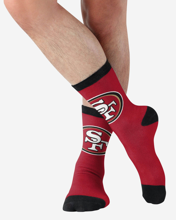 San Francisco 49ers Primetime Socks FOCO - FOCO.com