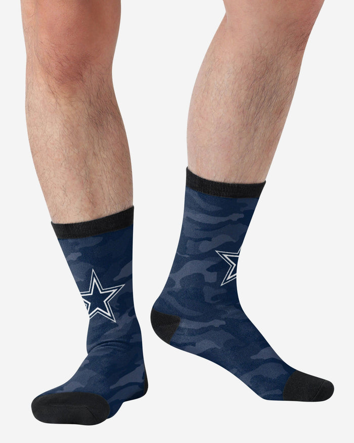 Dallas Cowboys Printed Camo Socks FOCO - FOCO.com