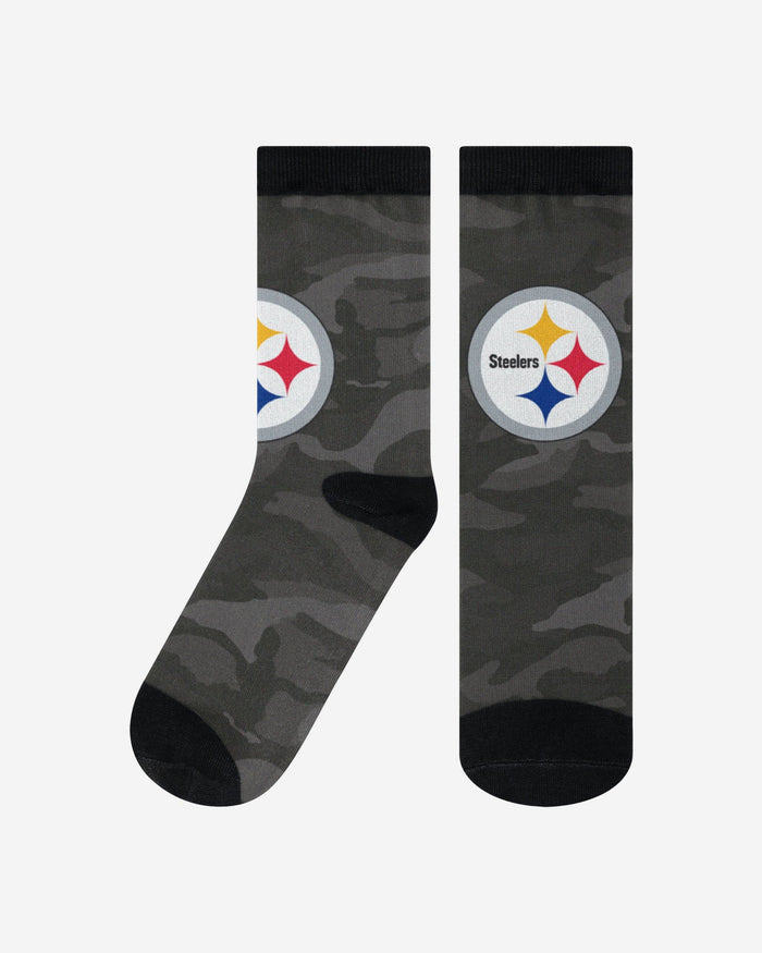 Pittsburgh Steelers Printed Camo Socks FOCO S/M - FOCO.com