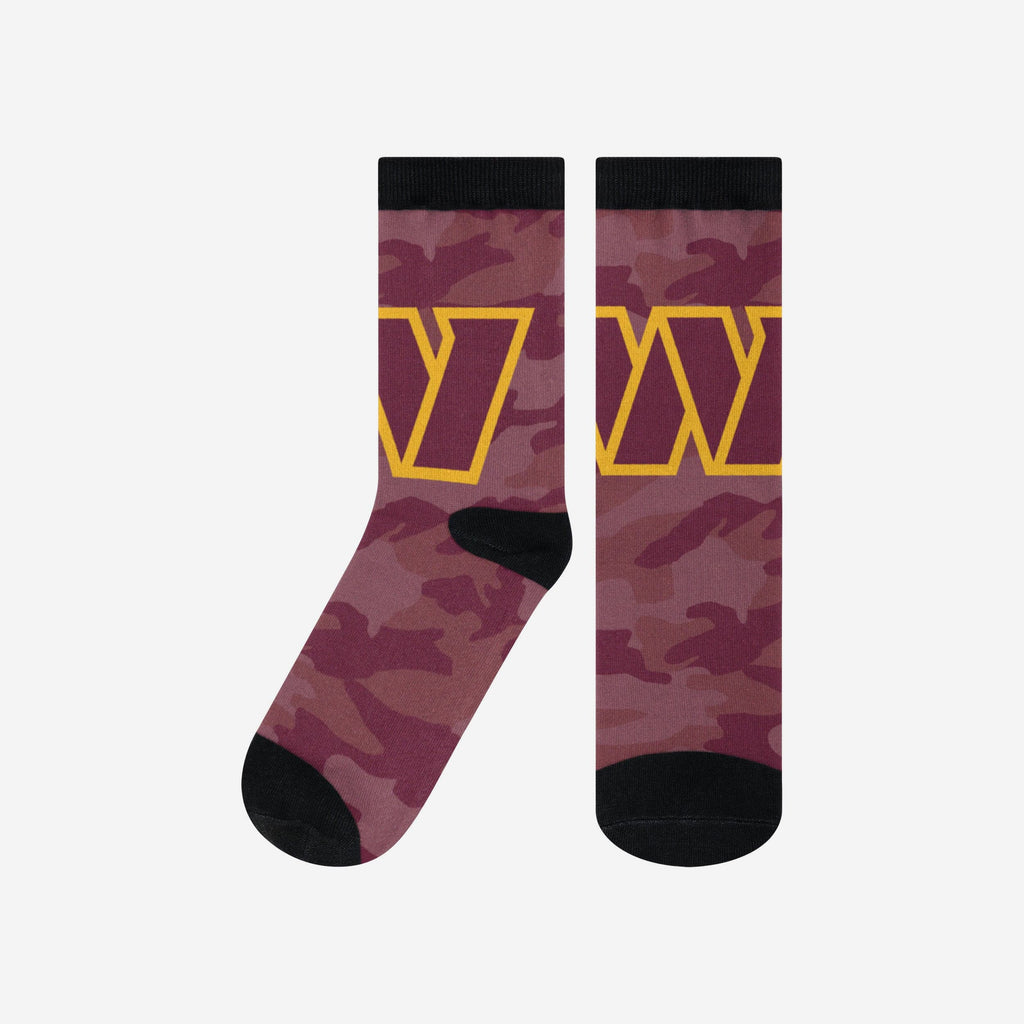 Washington Commanders Printed Camo Socks FOCO S/M - FOCO.com