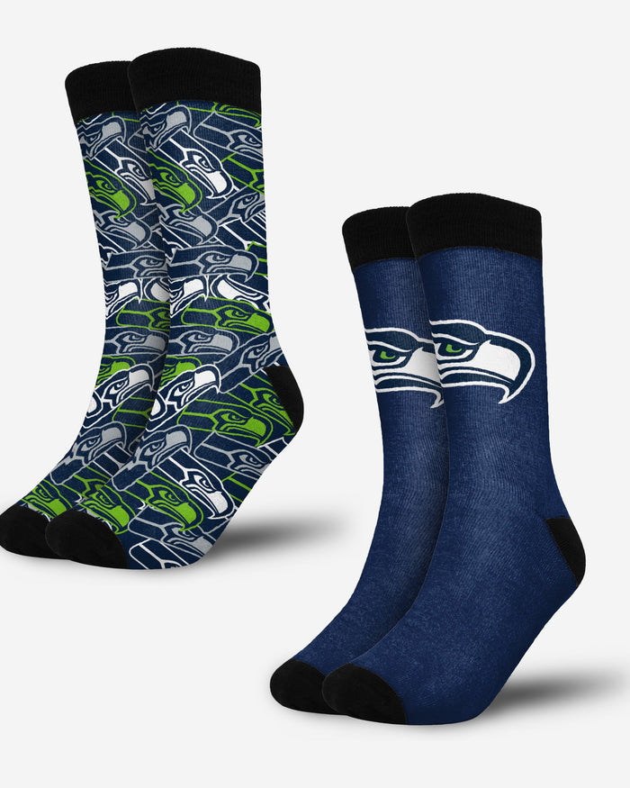 Seattle Seahawks Primetime Blast Socks 2 Pack FOCO - FOCO.com