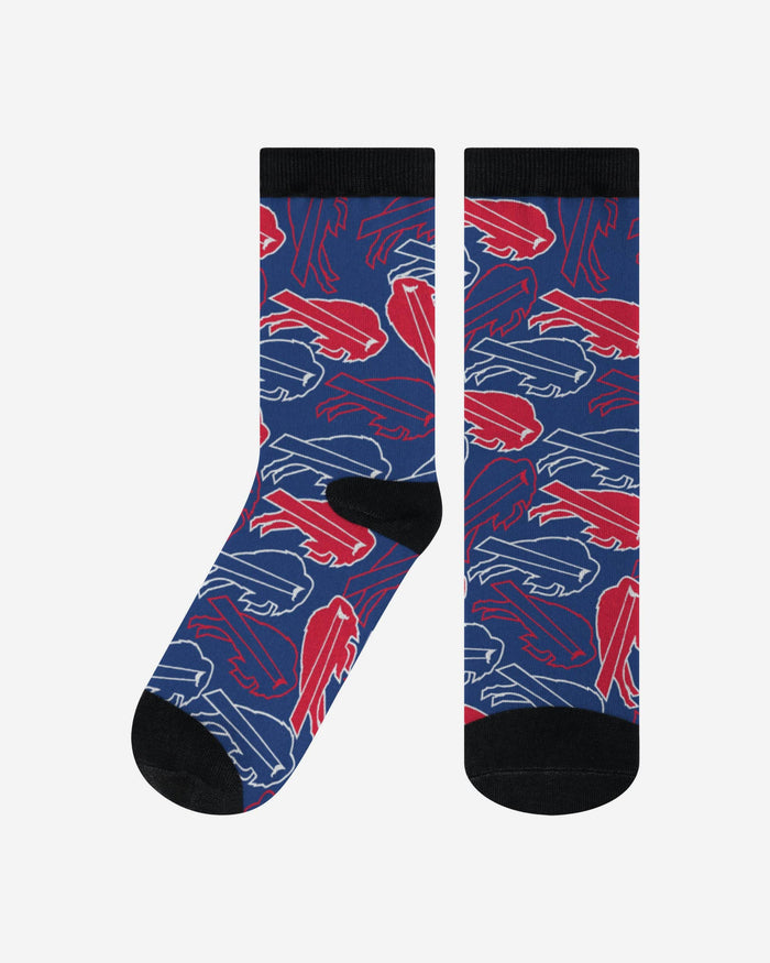 Buffalo Bills Logo Blast Socks FOCO L/XL - FOCO.com