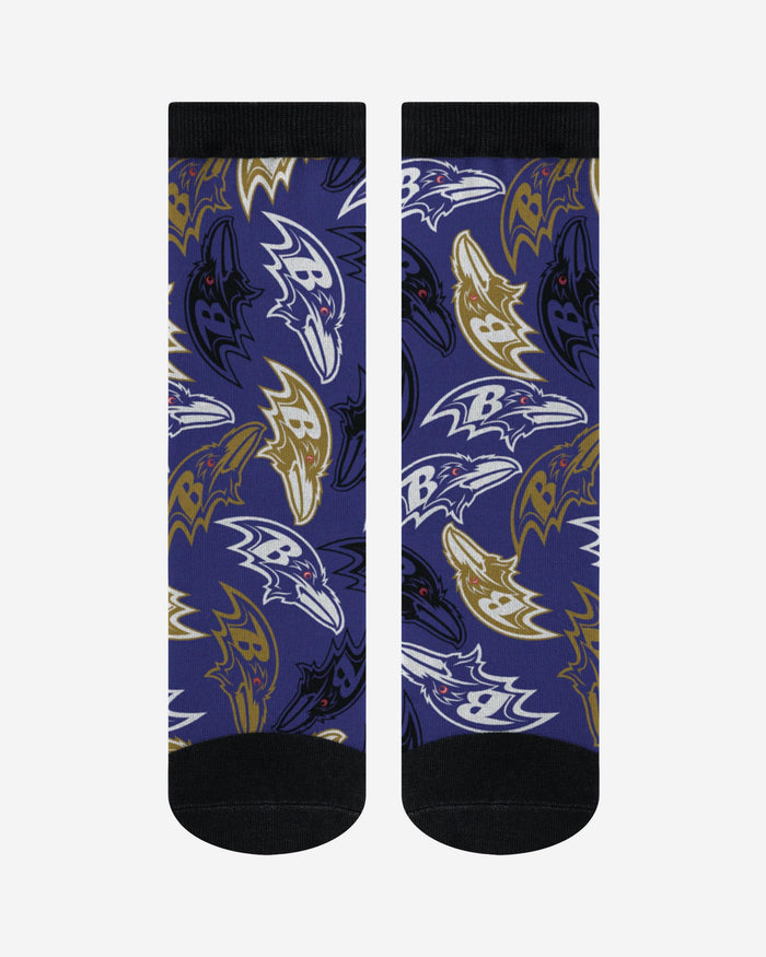 Baltimore Ravens Logo Blast Socks FOCO - FOCO.com