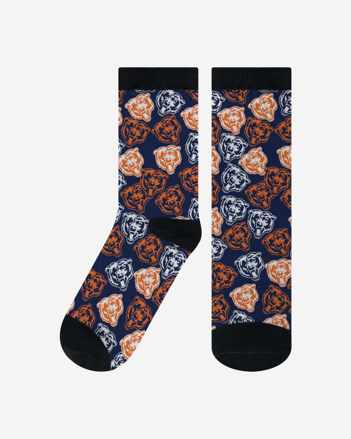 Chicago Bears Logo Blast Socks FOCO L/XL - FOCO.com