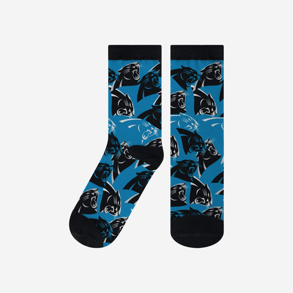 Carolina Panthers Logo Blast Socks FOCO L/XL - FOCO.com