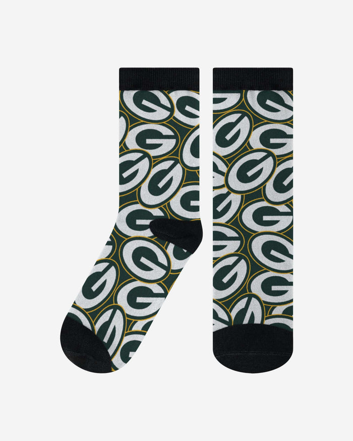 Green Bay Packers Logo Blast Socks FOCO L/XL - FOCO.com