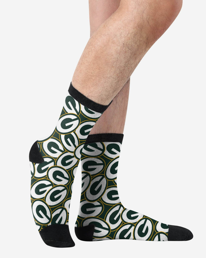 Green Bay Packers Logo Blast Socks FOCO - FOCO.com