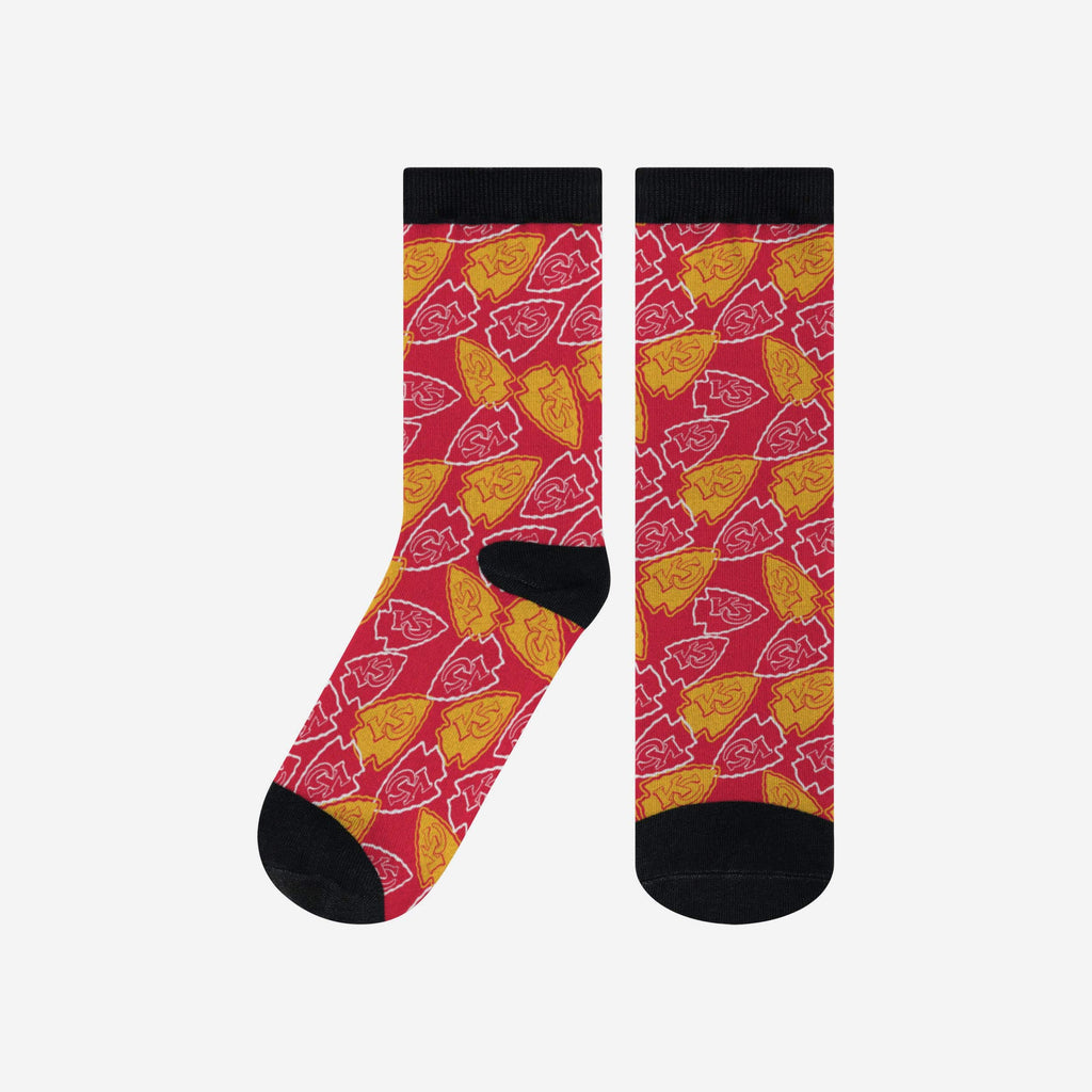 Kansas City Chiefs Logo Blast Socks FOCO S/M - FOCO.com