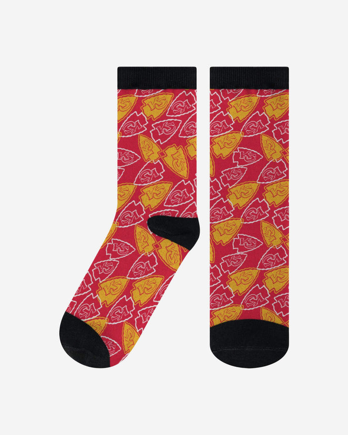 Kansas City Chiefs Logo Blast Socks FOCO S/M - FOCO.com