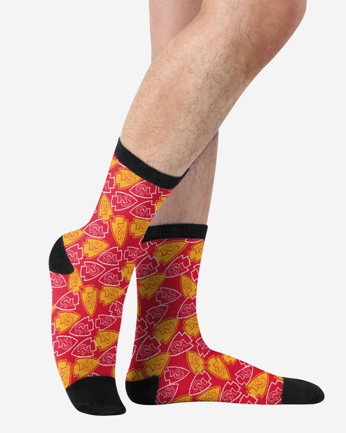 Kansas City Chiefs Logo Blast Socks FOCO - FOCO.com