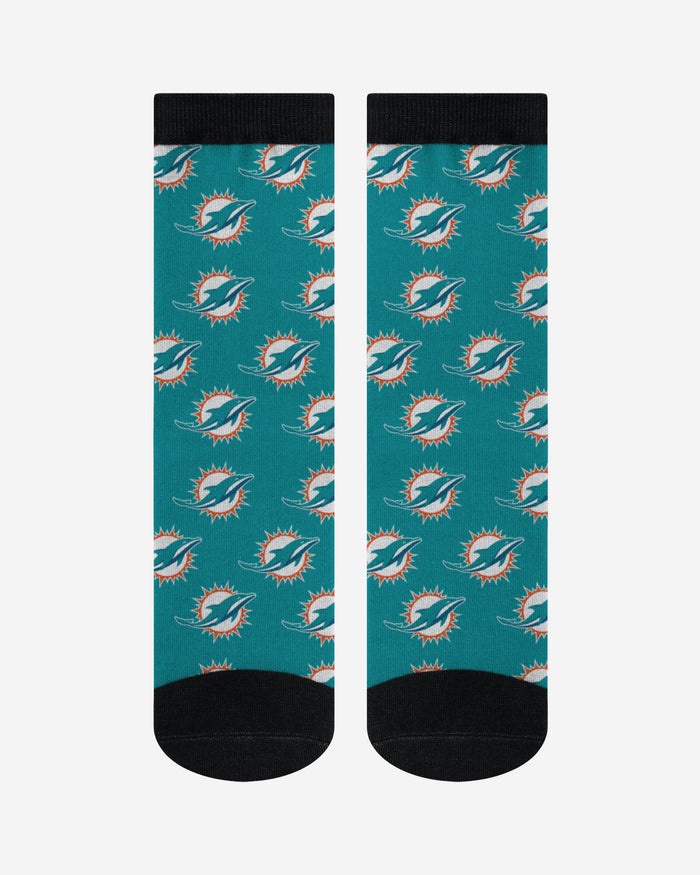 Miami Dolphins Logo Blast Socks FOCO - FOCO.com