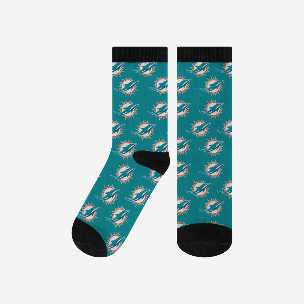 Miami Dolphins Logo Blast Socks FOCO S/M - FOCO.com