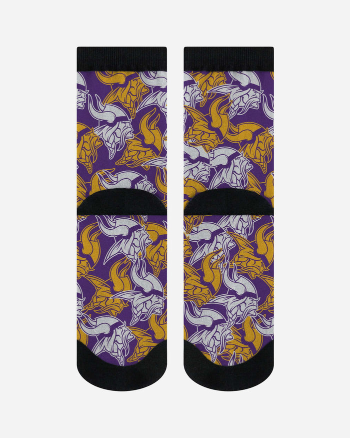 Minnesota Vikings Logo Blast Socks FOCO - FOCO.com