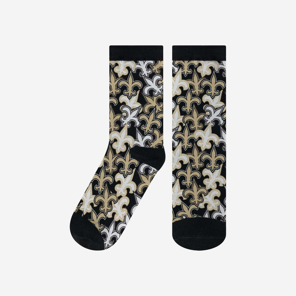 New Orleans Saints Logo Blast Socks FOCO L/XL - FOCO.com