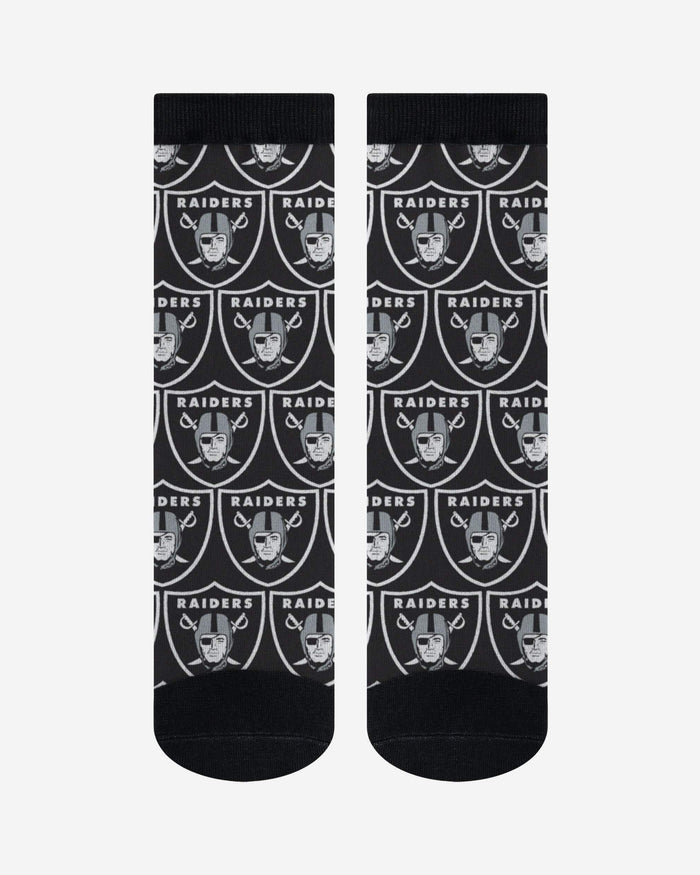 Las Vegas Raiders Logo Blast Socks FOCO - FOCO.com